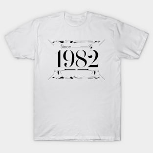 Birthday gift sign about age 1982 T-Shirt